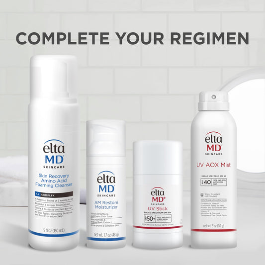 EltaMD UV Stick Sunscreen for Face and Body, Mineral SPF 50+ Face Stick Sunscreen with Zinc Oxide For Kids and Adults, Sensitive Skin, 1.3 oz