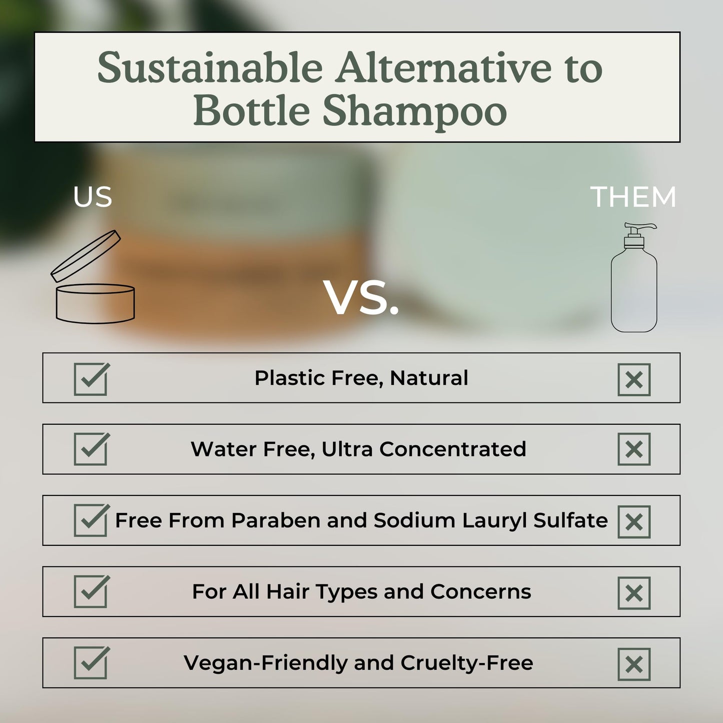 Zero Waste MVMT Shampoo Bar | Peppermint + Eucalyptus | Eco-friendly Shampoo with Travel Container | Natural Salon Quality, Zero Waste & Plastic Free