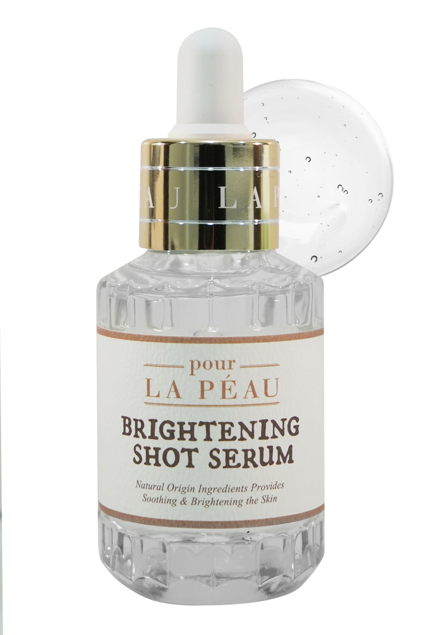 POUR LA PEAU Brightening Shot Serum | Skin Brightening Serum for Face | Organic Face Moisturizer Hyperpigmentation Serum | Hydrating Face Serum for Glowing Skin | Face Brightening Serum (1.01 Fl. Oz)