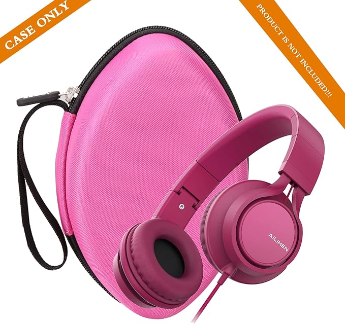 Aproca Hard Travel Storage Case for AILIHEN C8 / Tribit XFree Tune Headphones Folding Lightweight Headset (Red)