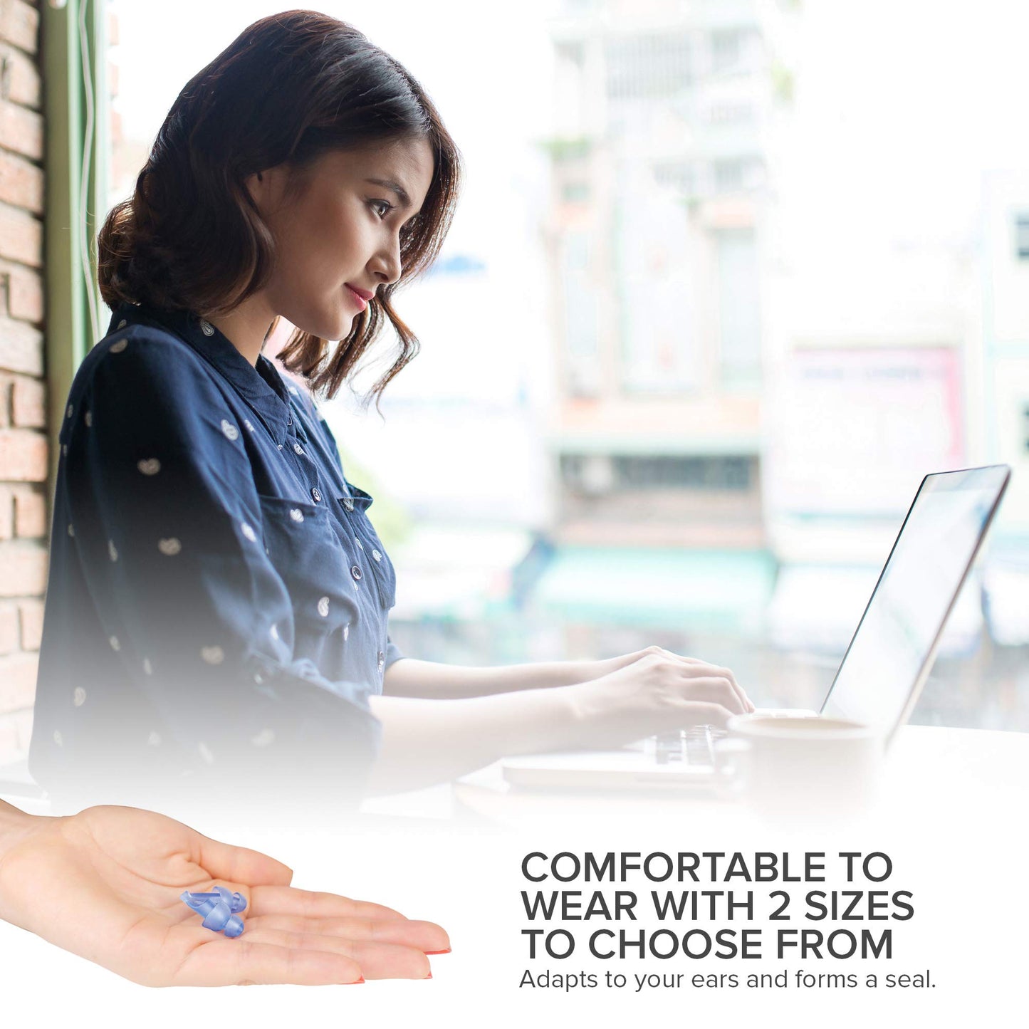 Ear Plugs for Sleeping by LaloLab | 2 Sizes Comfortable Reusable Noise Cancelling Earplugs for Sleep, Snoring, Travel & Work | Up to 28 dB NRR | Case & Gift Box | 2 Pairs, Medium & Small