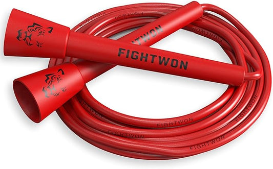 5mm PVC Jump Rope for Fitness | Adjustable Indoor/Outdoor Skipping Rope with Unbreakable Handles | Ultra-Strong PVC & White Grips