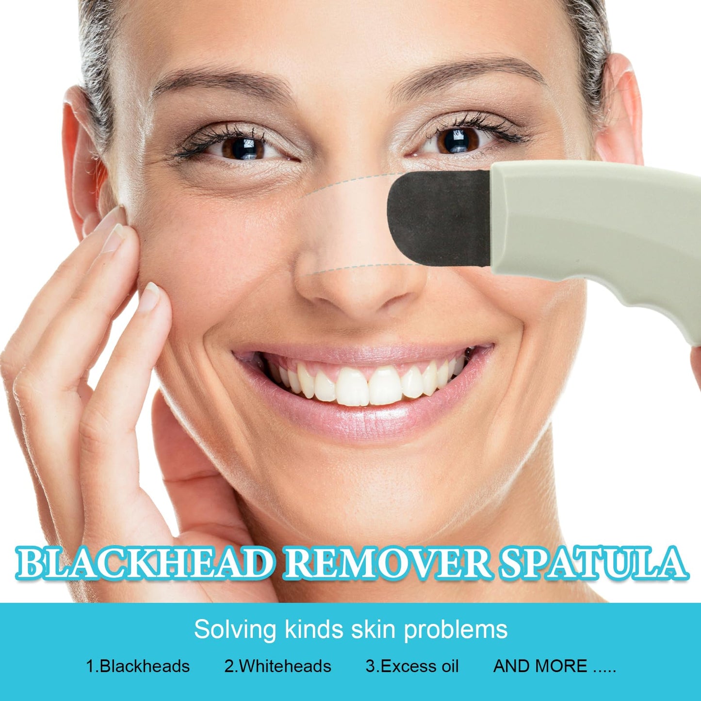 3-in-1 Pore Cleansing Brush Set, Deep Facial Cleansing Brush,Face Scrubber, Face Spatula, Skin Care, Assisted Makeup, Women&Man