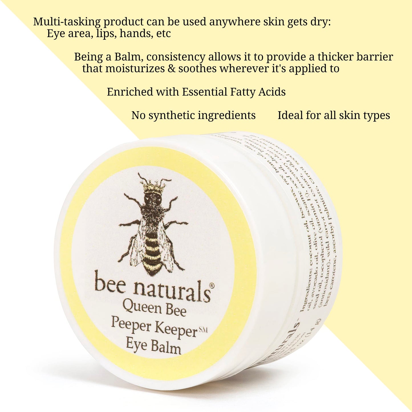Bee Naturals Peeper Keeper Trio Eye Care - Gift Set for Eye Wrinkles, Puffy Eyes, and Crow's Feet
