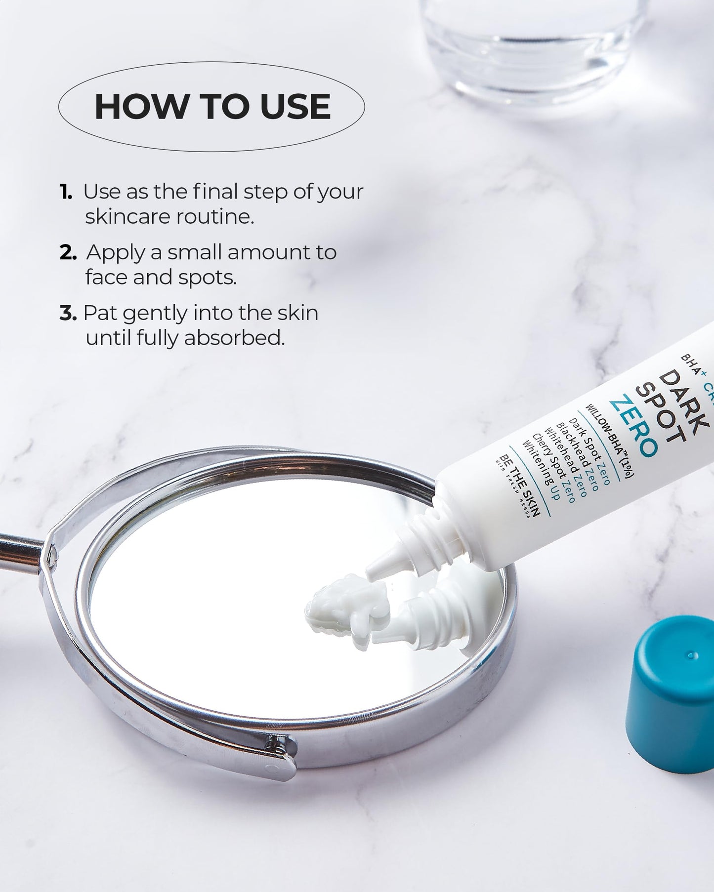 BE THE SKIN BHA+ Dark Spot Zero Cream - Pore Minimizer Face Moisturizer with Niacinamide, Tranexamic Acid - for Evens Skin Tone, Pore Tightening, Barrier Strenghtening, 1.01oz.