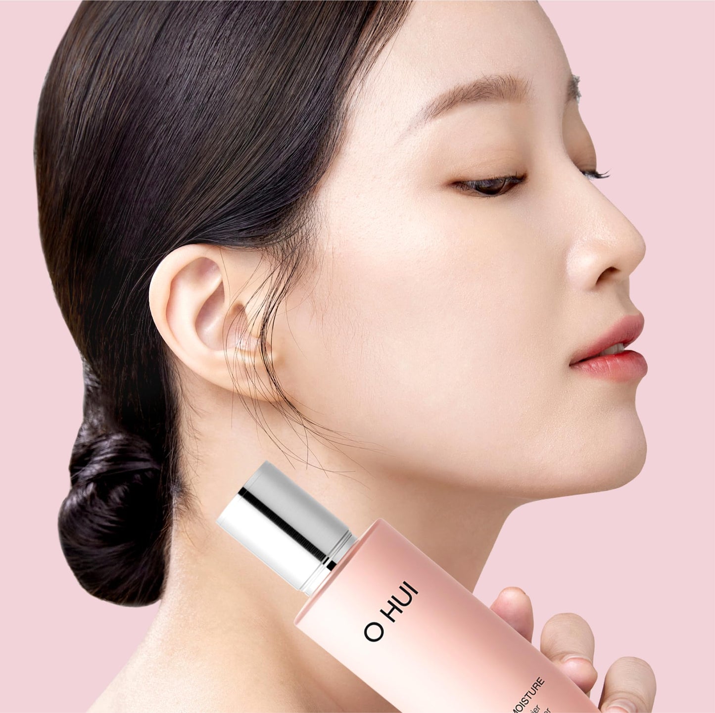 O HUI Miracle Moisture Set | K-Beauty Set, 3 Full Size + 4 Travel Essentials | Helps Strengthen Skin Barrier | Glass Skin | Face cream, Skin Softener Lotion, Face Wash, Emulsion | Ceramide, Peptide