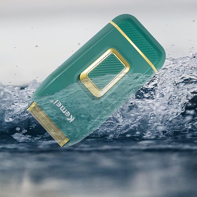 KEMEI Foil Shaver Double Electric Shaver for Men Electric Razors Head Shaver for Bald Men Barber Supplies Hair & Beard Trimmer Cordless Rechargeable, Green