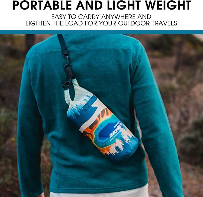 4Monster Down Camping Blanket - Outdoor Travel Quilt Puffy 650 Fill, Packable, Lightweight,Wind & Waterproof | Ideal for Stadium, Backpacking,Picnics, Beach and Hiking