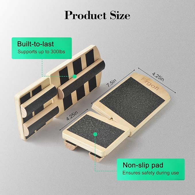 Ankle Balance Board for Ankle Strengthener & Physical Therapy - Adjustable Single Leg Board for Recovery from Sprains, Plantar Fasciitis | Stability Trainer with Video Guide and Carry Bag