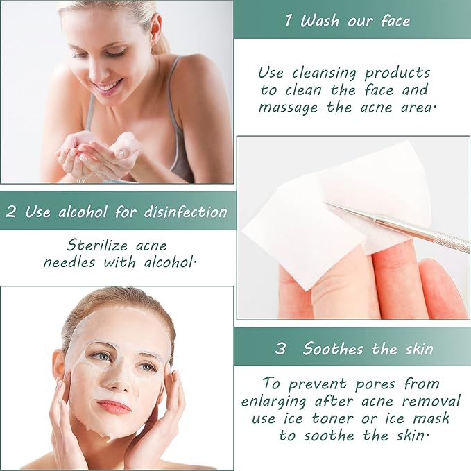 Blackhead Remover Tools, 2025 Latest 16 PCS Pimple Popper Tool Kit, Acne Blackhead Tools for Blemish, 410 Premium Professional Stainless Acne Pimple Extractor Tool with Metal Box