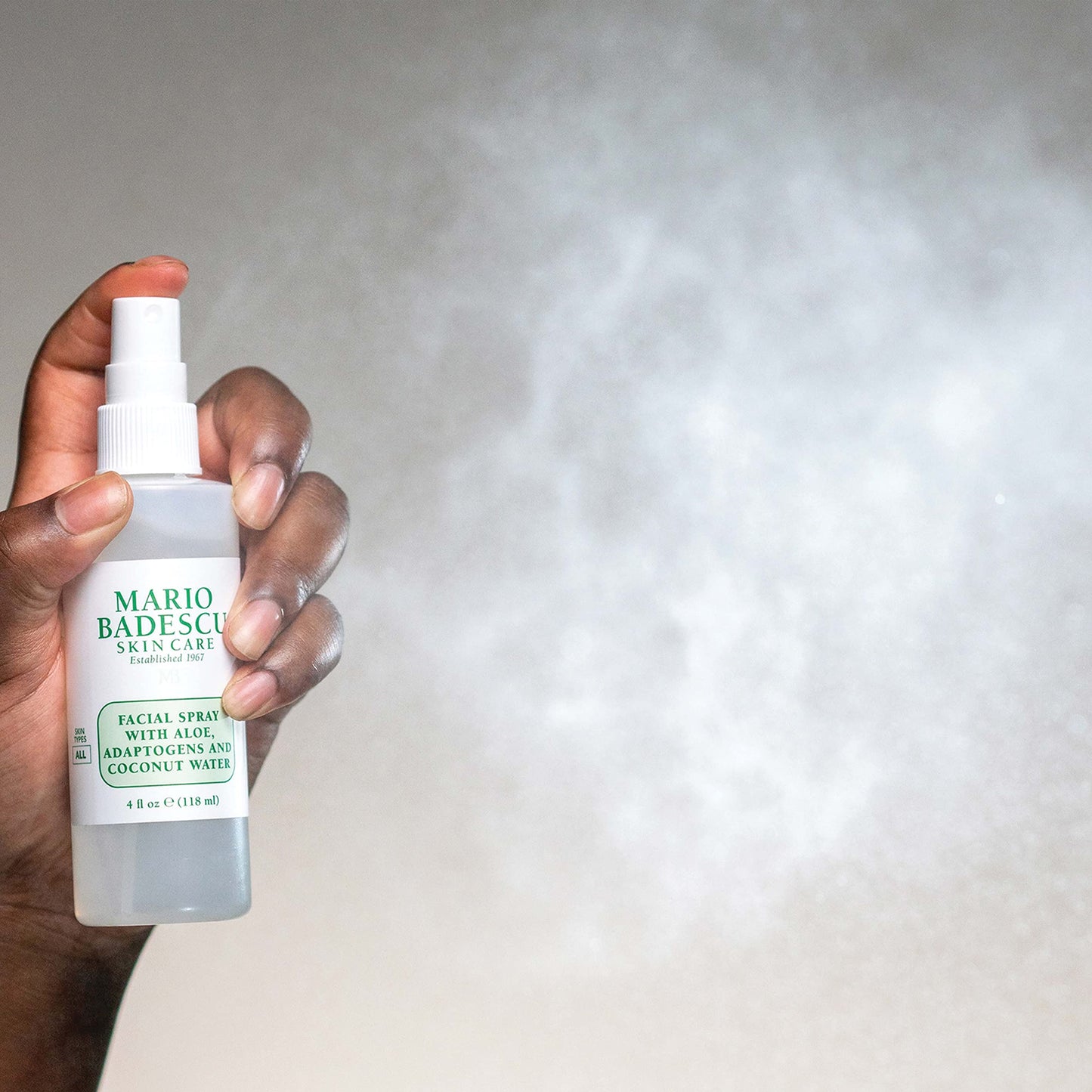 Mario Badescu Setting Facial Spray Mist with Aloe & Coconut Water, Refreshing and Hydrating Makeup Spray, Alcohol Free, Fragrance Free, Dye & Sulfate Free