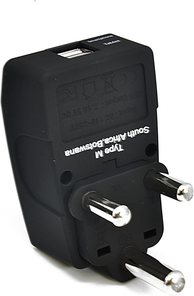 Ceptics European Travel Plug Adapter – Converts USA to EU, Asia and Italy Outlet – Type A to Type C converter - Use in Germany, Spain, & More - 6-Pack