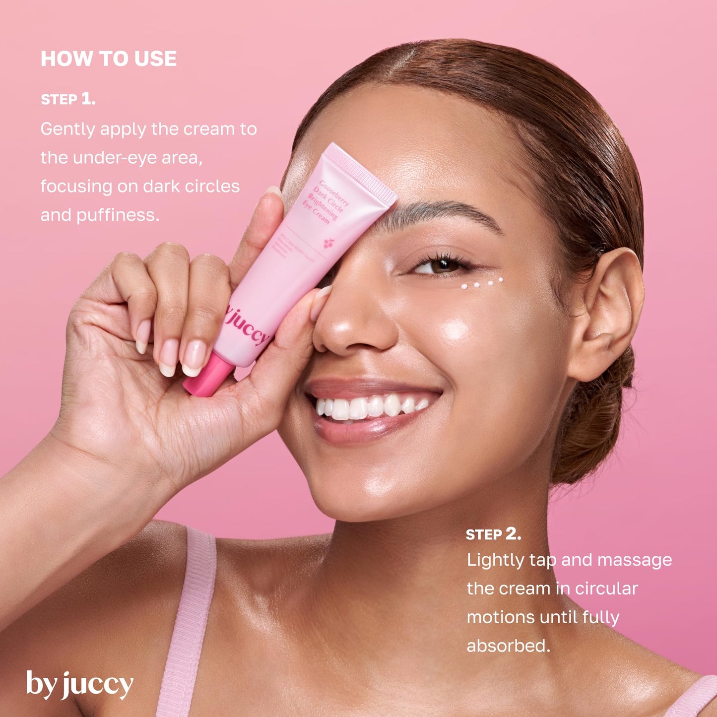 BYJUCCY Gooseberry Dark Circle Brightening Eye CreamㅣFor Puffy Eye Bags, Wrinkles, Fine Lines | Vitamin C, Glutathione, PeptidesㅣAnti-aging Korean Skin Care | Korean Eye Cream | By Juicy | 1.01 Fl.oz