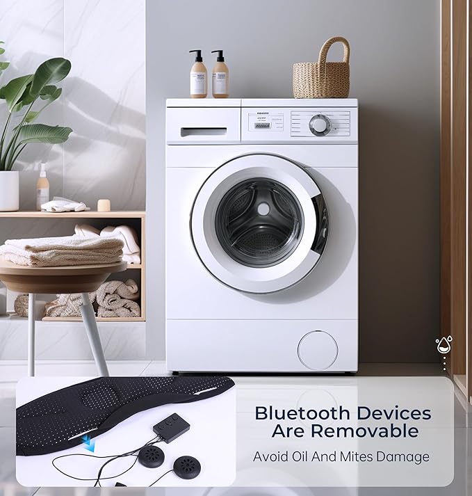 LC-dolida Bluetooth Sleep Mask with White Noise，Sleep Headphones,Bluetooth Wireless Music Eye Mask, Ideal for Travel, Night Work, Napping, Side Sleeping and Office Use for Both Men and Women(Purple)