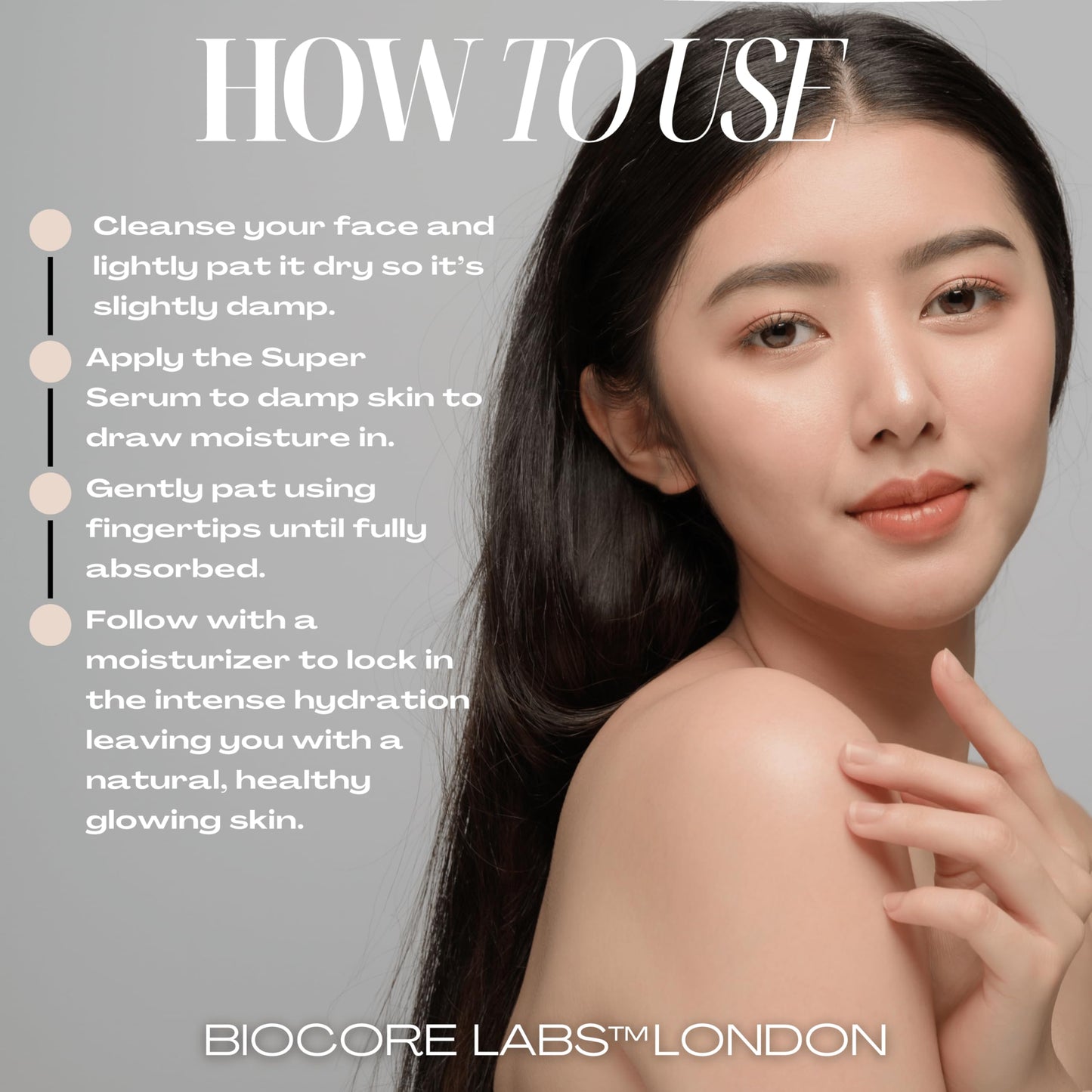 Advanced 3 IN 1 SNAIL MUCIN SUPER SERUM infused with FACELIFT Peptide by BIOCORE LABS™ Plumping,Moisturizing,Healing Serum for face 100ml 3.38 FL. OZ.