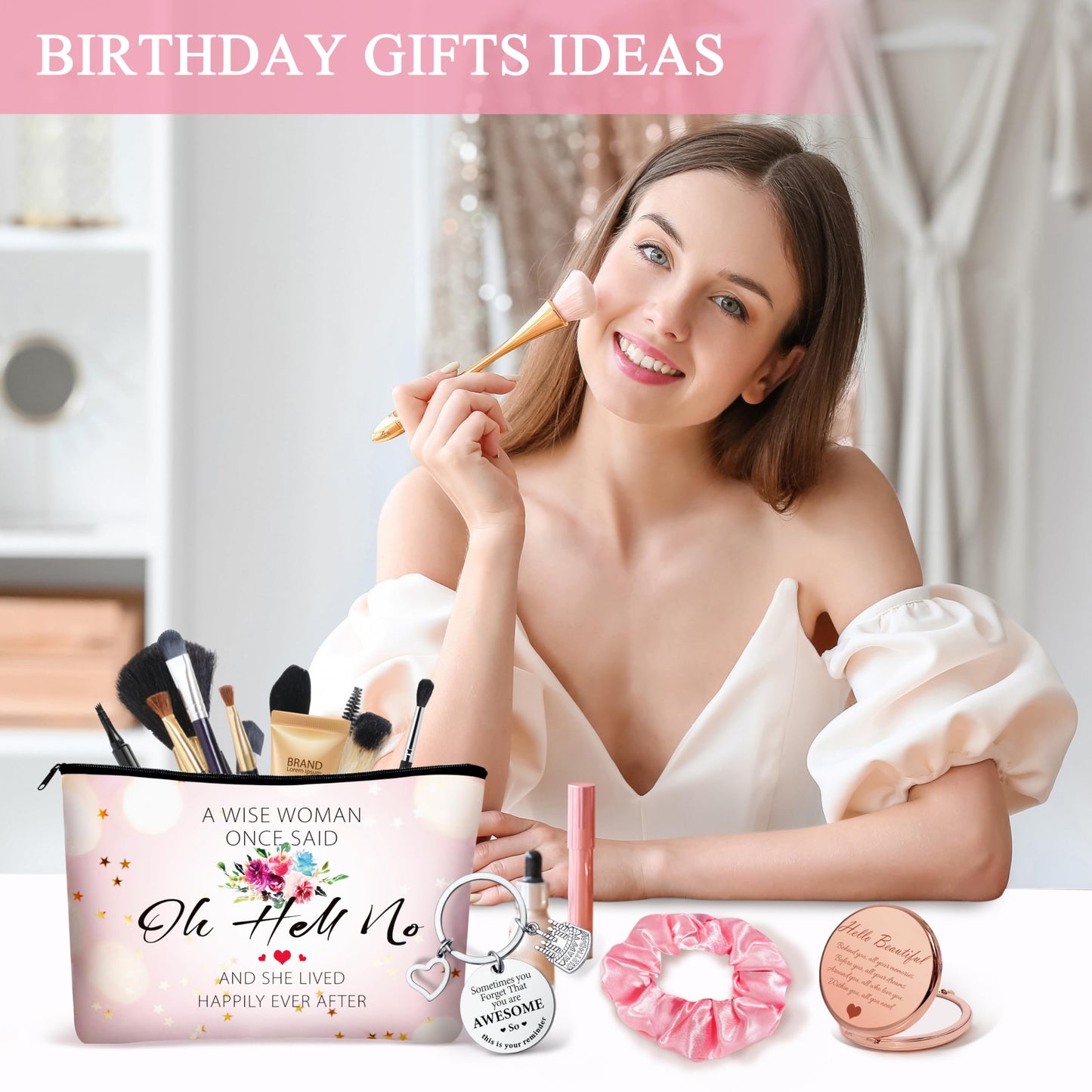 Birthday Gifts for Teen Girls, Best Friend Gift for Her, Happy Birthday Relaxing Spa Gifts Basket Self Care Gift for Mom, Wife, Girlfriend, Sister, Her, Friends, Coworker