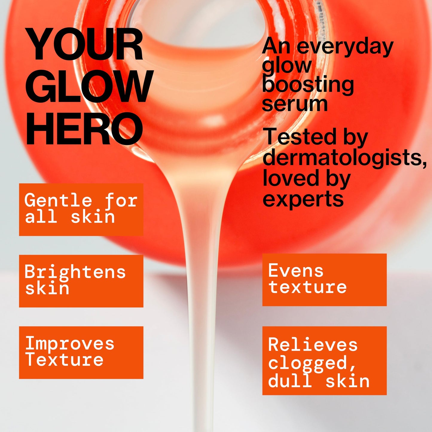 Pacifica Glow Baby Booster Mini Face Serum, Vitamin C & Glycolic Acid For Brightening Dull Skin, Fragrance-Free, Vegan & Cruelty-Free, 1 Fl Oz