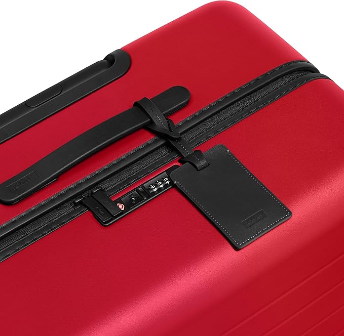 Away Large Checked Luggage, 29 Inch Hardside Suitcase with Spinner Wheels, Lightweight & Durable, TSA Lock, Cherry Red