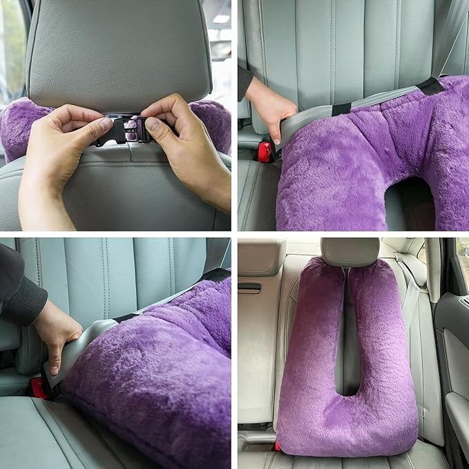 Travel Pillows for Car Back Seat U Shaped Travel Pillow Cushion Car Pillow for Family Sleeping Airplane Adults and Children Head Neck and Body Support Long Distance Journey Accessories