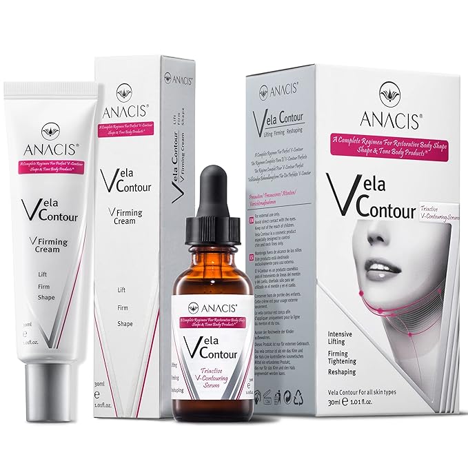 Advanced Neck Serum – V line Jawline - Fine Lines - Neck Wrinkles - Sagging Skin - Serum for Women and Men. Anacis