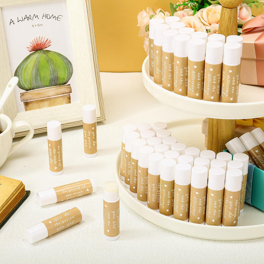Demissle 100 Pcs Appreciation Lip Balm Gifts Bulk Thank You Inspirational Vanilla Ingredients Lips Care Products for HR Professional Appreciation Day Employee Coworker