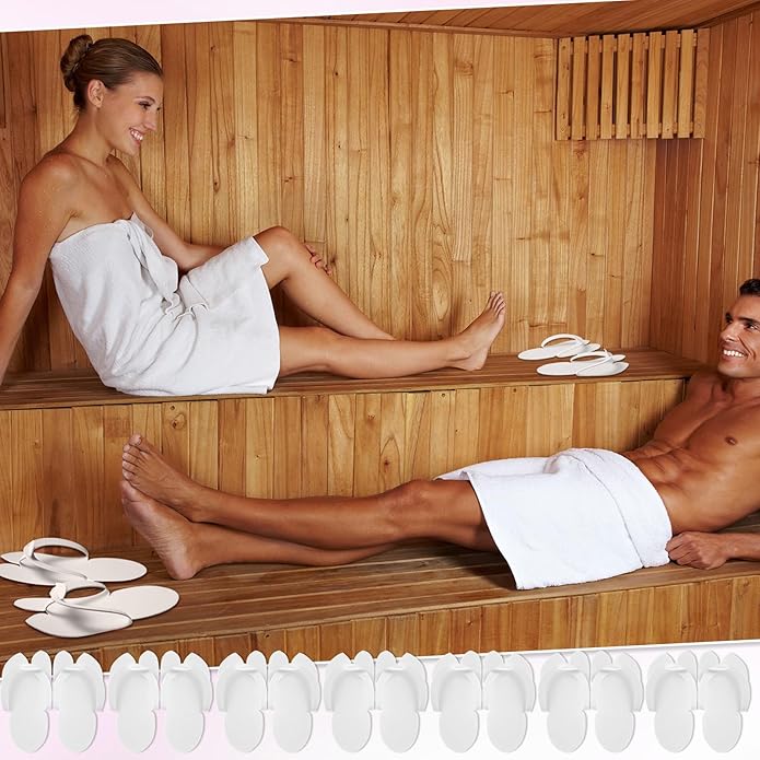 JaGely 90 Pairs Disposable Pedicure Slippers Bulk, Pedicure Flip Flops Disposable Anti Slip EVA Foam Spa Slippers Sandals for Guests Women Girls Kids Foot Bath Nail Salon Party Supplies