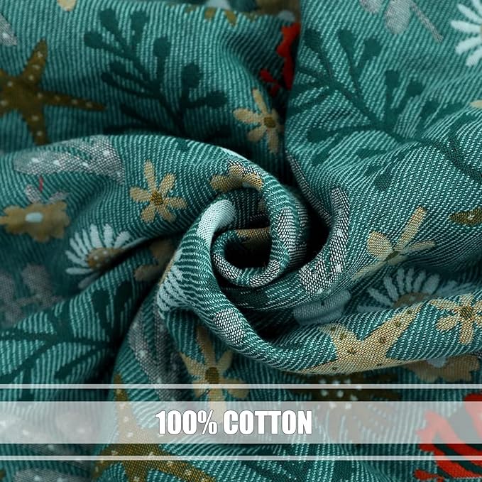 Boho Throw Blanket for Bed 100% Cotton Ultra Soft Rustic Quilt Fall Blanket Floral Printed Farmhouse Decor Bed Blankets,60"×80" All Season Rustic Throw for Sofa Couch Chair