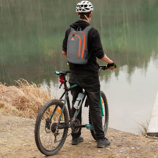 Esup 15L Small Hiking Backpack Foldable Lightweight Travel Day Pack Packable Camping Backpack for Women Men (Gray)