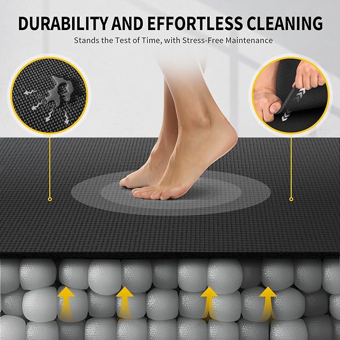 CAMBIVO Yoga Mat for Women and Men, Extra Long and Wide Exercise Mat(72"x48"/84"x30"), Large Non Slip Workout Mat for Yoga, Pilates, Fitness, Barefoot Workouts, Home Gym Studio