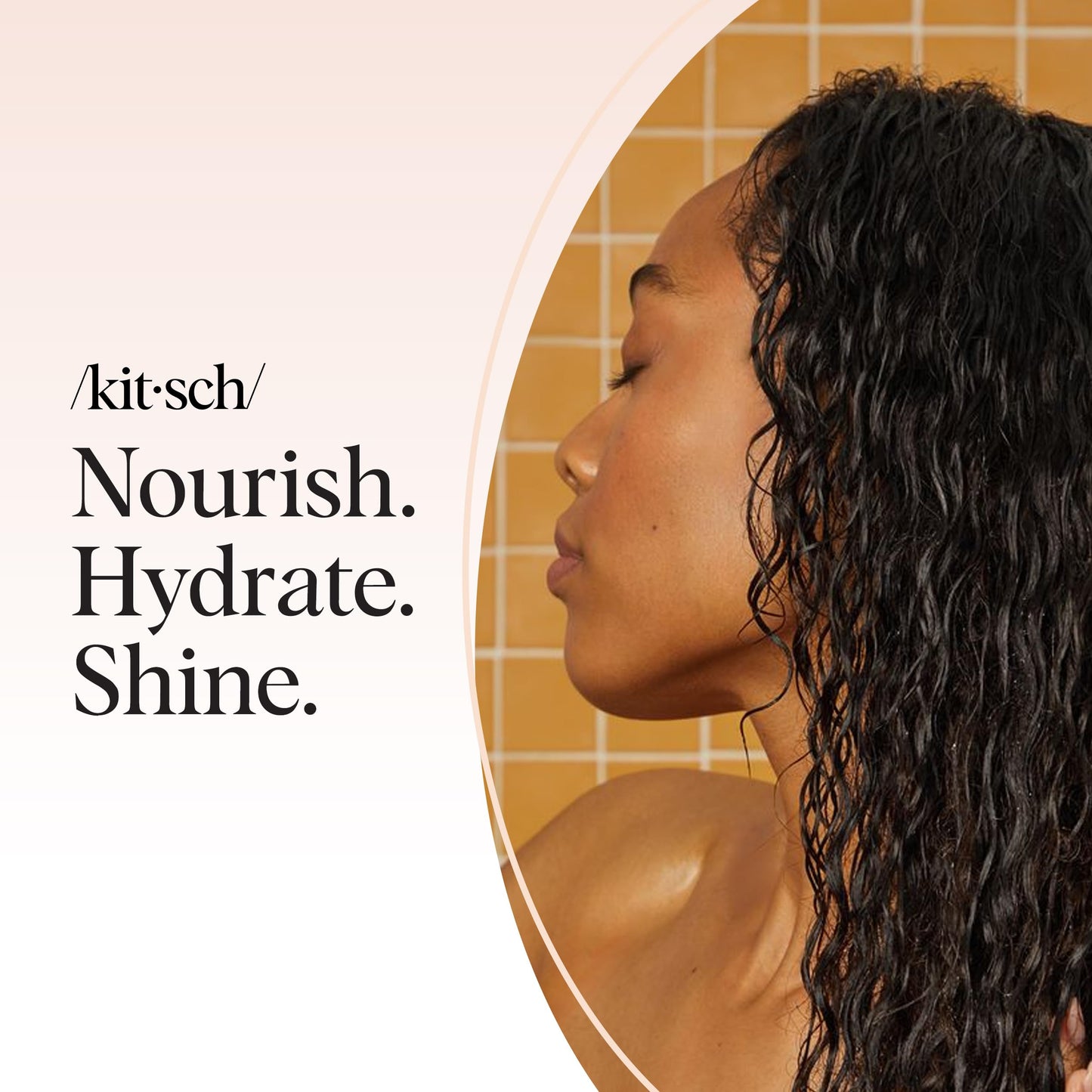 Kitsch Castor Oil Shampoo Bar & Coconut Oil Conditioner Bar – Nourishing Shampoo and Conditioner Set for Dry, Damaged Hair – Strengthening Hair Care, Hydrating & Deep-Moisturizing - 2pc set