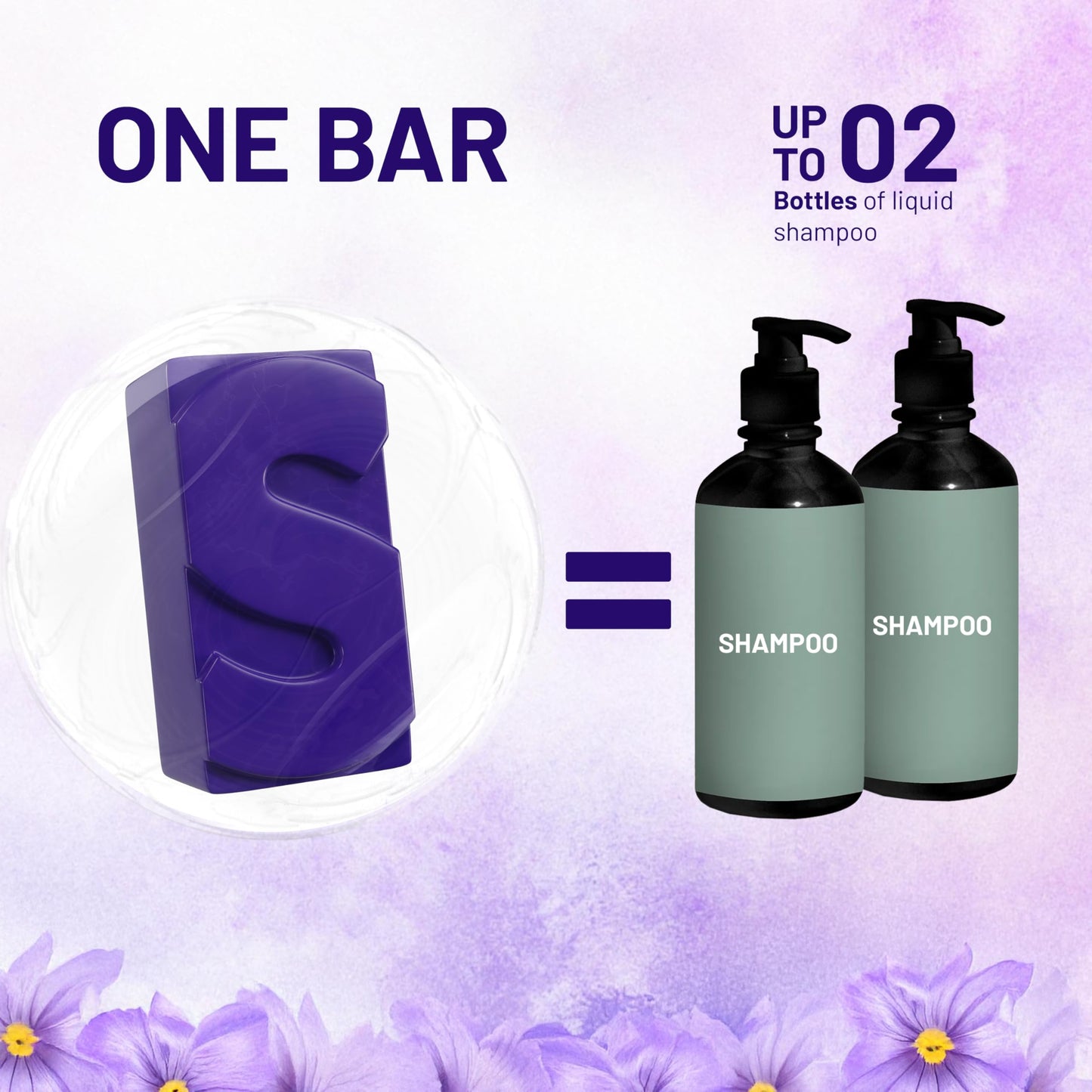 Herbishh Purple Shampoo Bar for Blonde Hair with Biotin – Solid Bar to Neutralize Brassy Tones, Strengthen & Add Shine, For Grey Coverage, Color-treated & Highlighted Hair Vegan & Sulfate-Free 3.53 oz