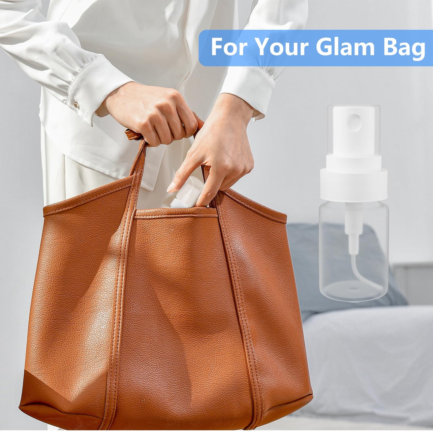 DTDNZKN 6 Pack 0.17 Oz (5ml) Mini Perfume Travel Refillable Bottles, Fine Mist Refillable Mini Perfume Atomizer, Empty Pump Container for Traveling and Outgoing