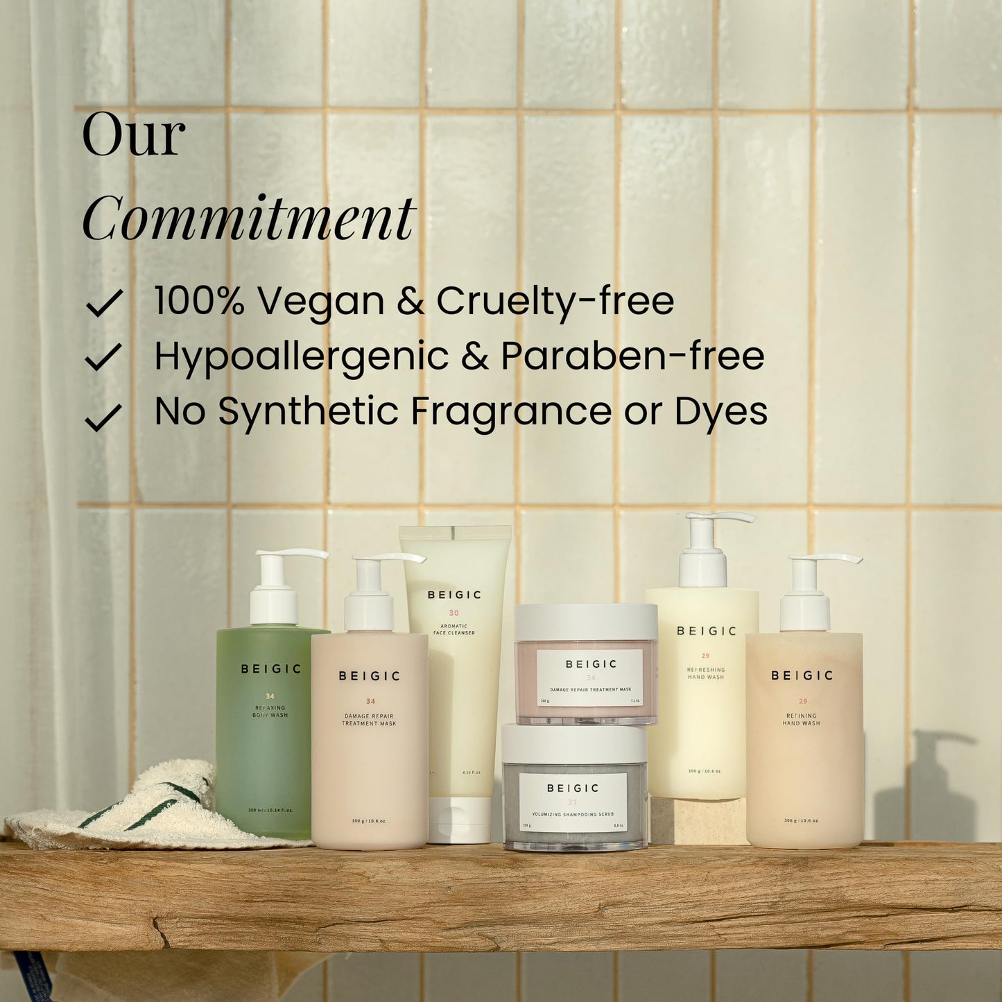 BEIGIC Lucent Oil - Vegan Face Oil Firming Hydrating Serum with Green Coffee Bean, Argan, Rosehip Oils & Squalane for Glowy Skin (0.33 Fl. Oz)