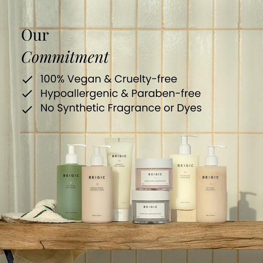 BEIGIC Lucent Oil - Vegan Face Oil Firming Hydrating Serum with Green Coffee Bean, Argan, Rosehip Oils & Squalane for Glowy Skin (0.33 Fl. Oz)