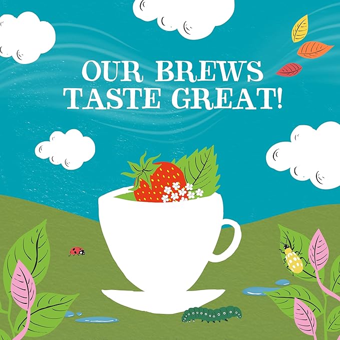 Clipper Tea Strawberry & Elderflower Herbal Tea – Caffeine Free, USDA Organic, Great Hot or Iced – Refreshingly Fruity, Natural, Fair & Delicious – 200 Tea Bags