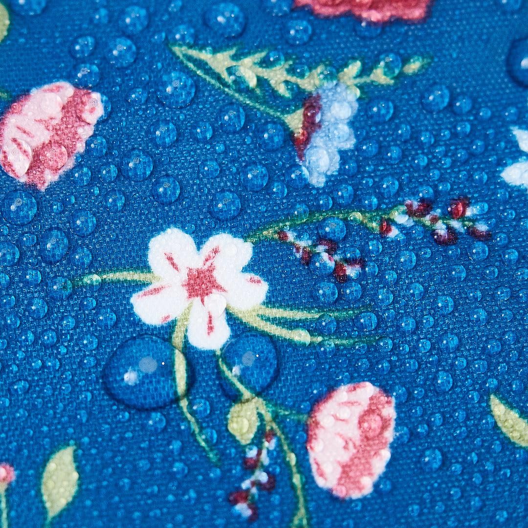 ECO CHIC Hiking Lightweight Packable Backpack - Foldable Daypack for Travel & Hiking & Outdoor Adventures - Waterproof Backpack from Recycled Materials (Floral Navy)