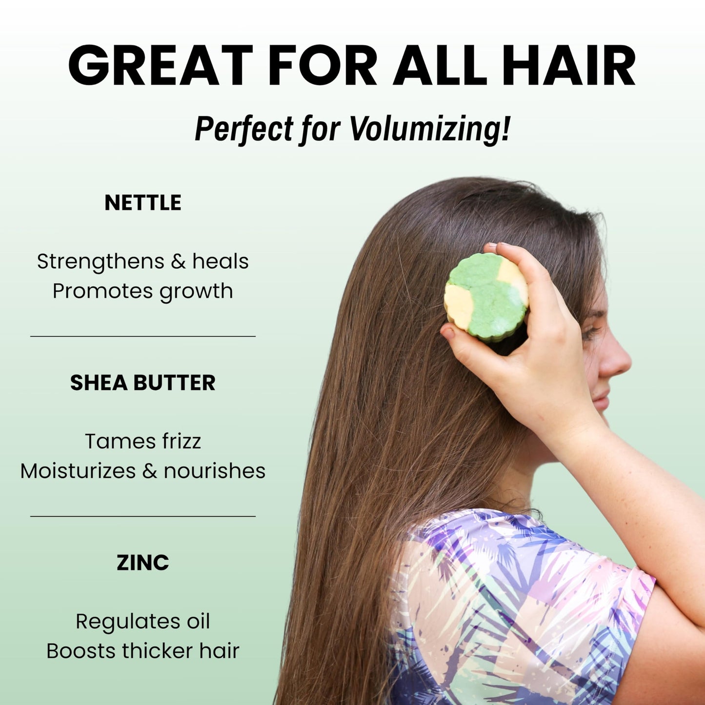 Otter co. Tea Tree and Rosemary Volumizing and Thickening Shampoo Bar - Olive Oil, Green Tea, Nettle, Zinc – Vegan, Sulfate Free & Non Toxic – Women and Mens Shampoo, All Hair Types, Made in USA