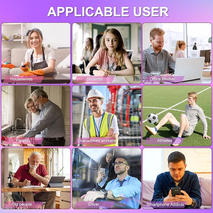 Belfiu TENS & PMS 24 Modes Muscle Stimulator for Pain Relief Therapy, Electronic Pulse Massager Muscle Massager with 10 Pads, Dust-Proof Drawstring Storage Bag, Fastening Cable Ties