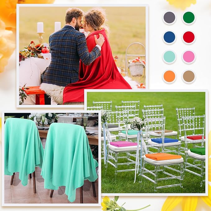 Kinlop 40 Packs Fleece Blanket Bulk 60 x 50 Inch Soft Lightweight Fleece Cozy Blanket Warm Throw Plush Pet Throw for Bed Couch Sofa Home Office Wedding Gifts Travel Camping (Novel Color)