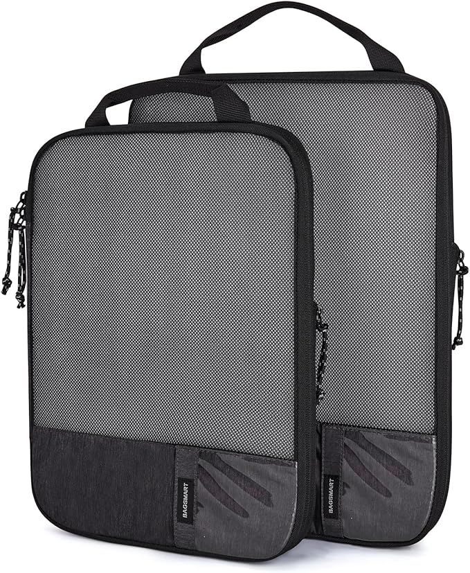 BAGSMART 6 Set /4 Set/2 Set Compression Packing Cubes for Travel, Lightweight Luggage Organizer Bags, Durable Space Saver Bags Travel Essentials