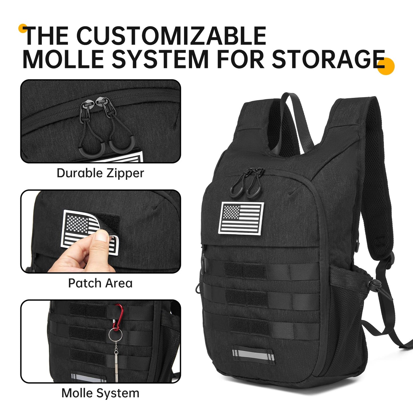 seyfocnia Small Hiking Backpack 10L Lightweight Foldable Daypack for Men Compact Travel Packable Waterproof Backpack for Outdoor Activities Day Hiking Traveling Biking Daily Use