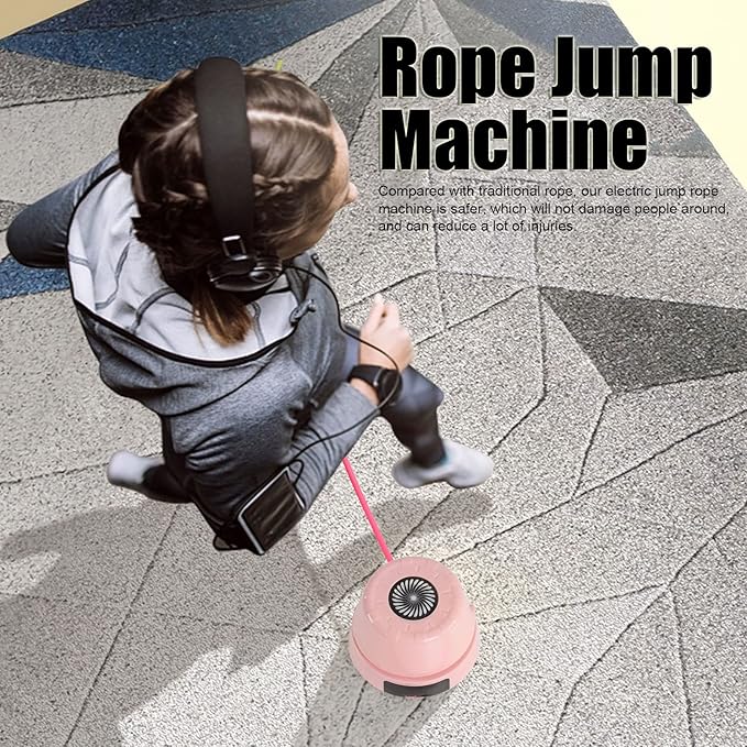 ciciglow Jump Rope Machine with Remote, Jump Workout Entertaining Interaction Rope Skipping Machine for Family, Office, Gym, Party