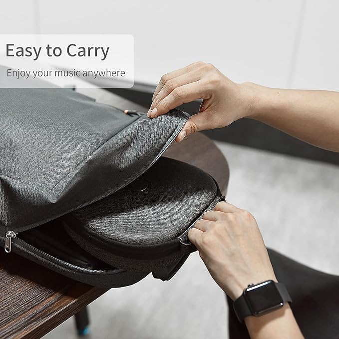 Apple AirPods Max Smart Case with Sleep Mode, Ultra-Slim Travel Case, Long-Lasting Hard Case, Gray