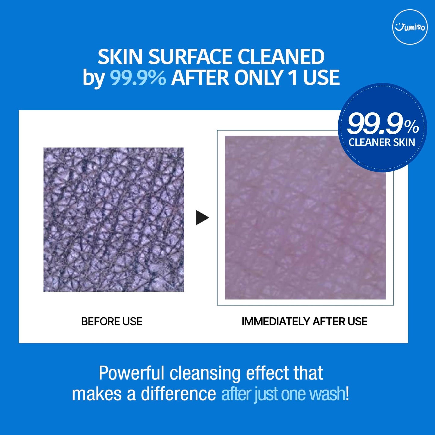 JUMISO Pore-Purifying Salicylic Acid Foaming Cleanser - Korean Face Wash with 0.5% BHA Blue Clay - Oil Control Low pH Non-Comedogenic Glass Skin Texture Improvement - All Skin Types Daily Use 4.23 oz.