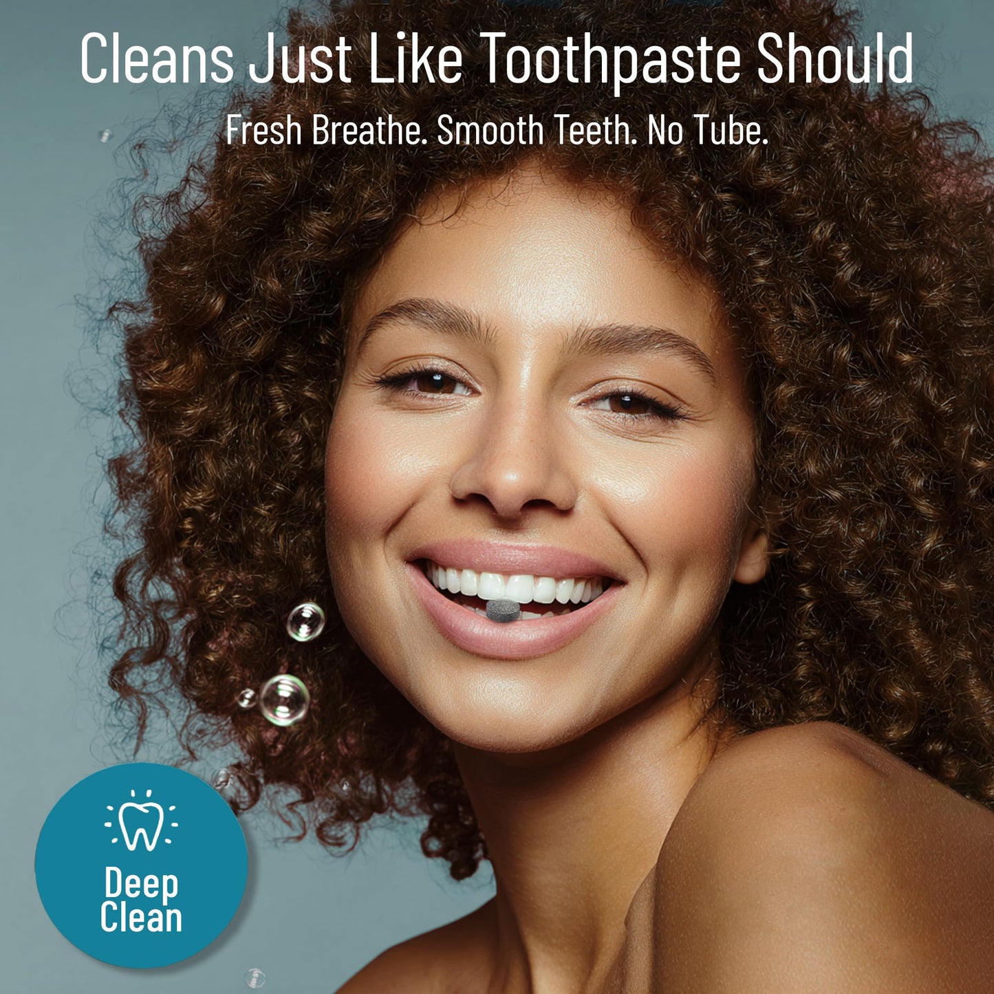 Charcoal Toothpaste Tablets Fluoride Free – Travel Size Toothpaste for Whitening, Fresh Breath & Clean Teeth – Natural Mint Dental Tablets – Portable Oral Care – 60 Count Jar for Daily Use