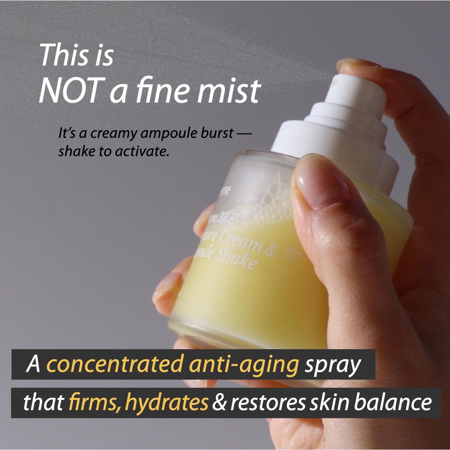 Ampoule Shake Anti Aging Serum – Bakuchiol, Peptides & Exosome | Wrinkle Care, Firming & Hydrating Skin Care