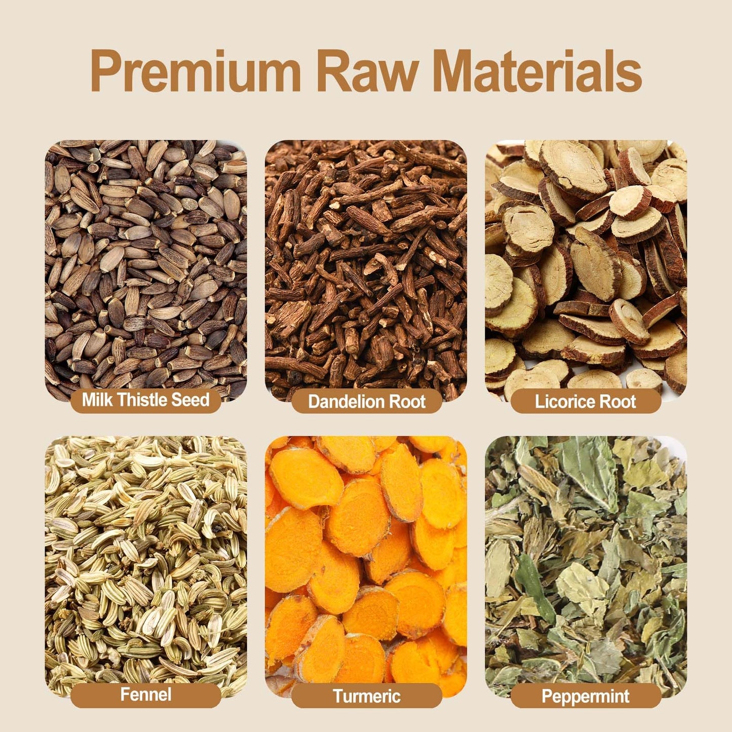 FullChea - Detox Tea Bags, 50 Teabags Liver Detox Tea, With Milk Thistle Seed, Dandelion Root, Licorice Root, Fennel, Turmeric, Peppermint - Liver Cleansing and Support