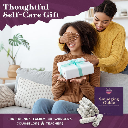 Purple Canyon Sage Smudge Kit - (12 Pack) - White Sage Smudge Sticks Incense Kit for Meditation Home Cleansing Aromatherapy and Smudge Rituals