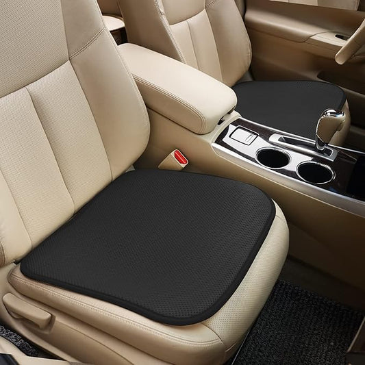 Car Seat Cushion for Driving, Summer 3D Breathable Mesh Car Seat Cooling Pad - for Truck, Office Chair,Wheelchair (Black 2 Pcs)