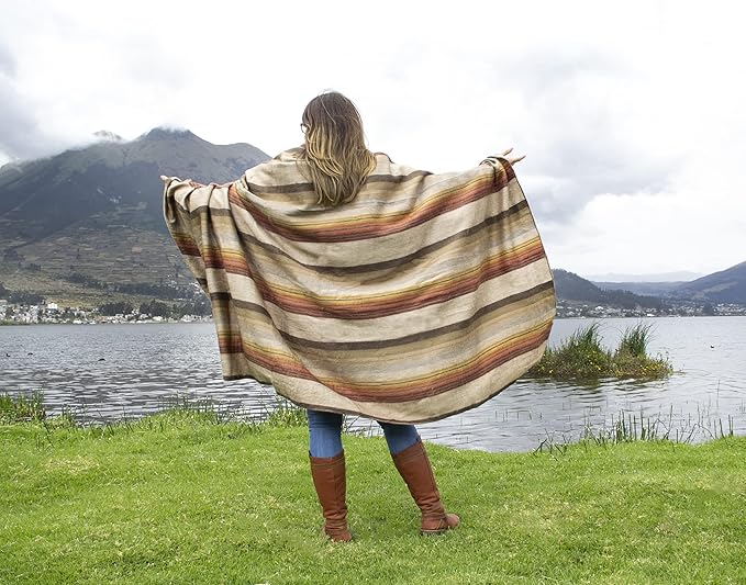 Alpaca Wool Blanket - Queen Size Bed - Alpaca Throw - Best Gift & Warm, Lightweight, Couch or Camp - Outdoor - 87 x 64 Inches (Brown)